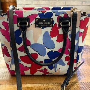 Kate Spade Camryn Butterfly Shoulder Bag NWOT 14” Spring Summer Purse